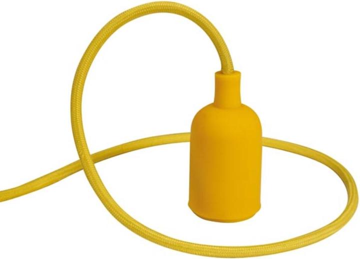 Produktbild Vellight Design-Pendelleuchte Mit Textilkabel - Gelb (E27)