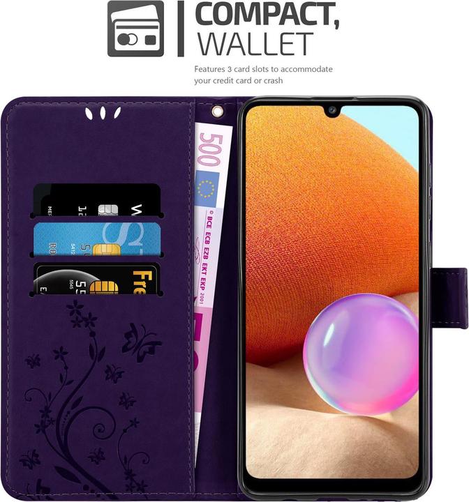 Image du produit Cadorabo Couverture du livre de fleurs (Samsung Galaxy A32)