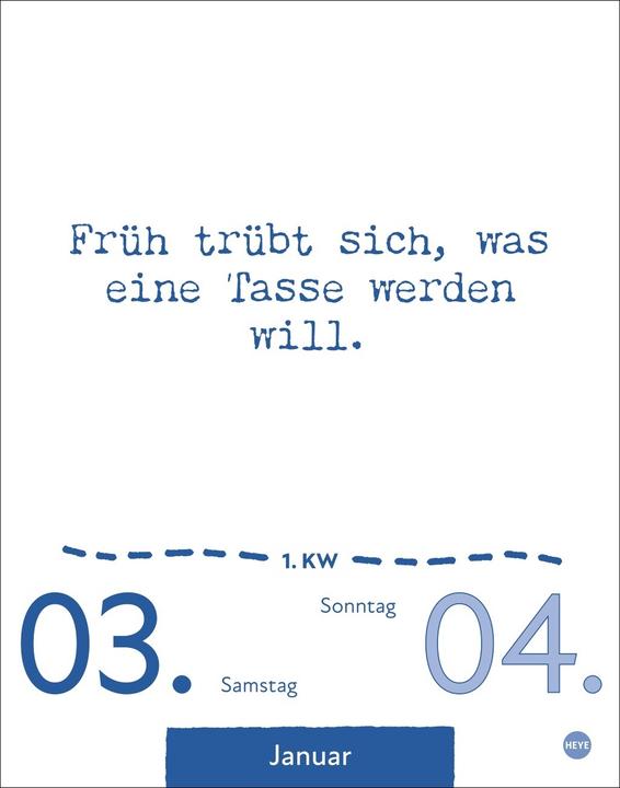 Produktbild Dumme Sprüche für jeden Anlass Tagesabreisskalender 2026 (11 x 14 cm, Harter Einband, Deutsch)