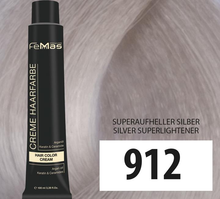 Produktbild FemMas 912) Haarfarbe Superaufheller Sılber 100ml (912) Haarfarbe Superaufheller Sılber 100ml)