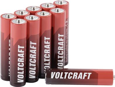 Produktbild Voltcraft Industrial LR03 Micro (AAA)-Batterie Alkali-Mangan 1350 mAh 1.5 V 10 S (10 Stk., AAA, 1350 mAh)