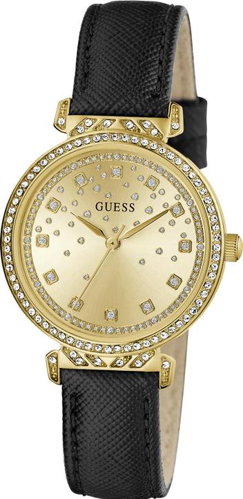 Immagine prodotto Guess P GLD CS W/ CRYS / SUN CHAMP GLITZ DL / BLK SAFFIANO LTR STRP Orologio da polso (32 mm)