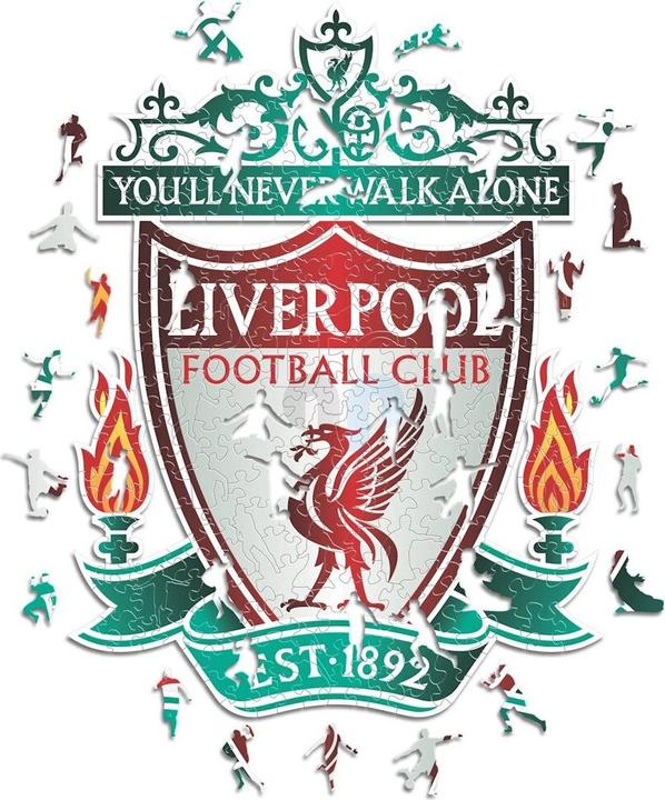 Actual product image Iconic Liverpool FC - Logo - Wooden Puzzle Size L (500 pieces) (500 pieces)