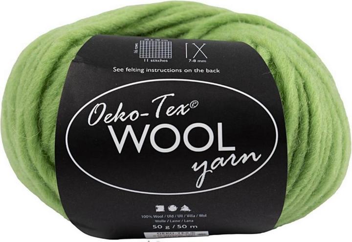 Produktbild Creativ Company Wolle Oeko-Tex 50 g, Hellgrün (50 m)