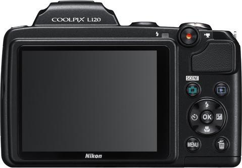 Actual product image Nikon Coolpix L120, 14MP, 21x WW zoom, HD movies, black (14.48 Mpx, 1/2,3'')