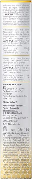 Image du produit NIVEA Cellulaire Lumineux 630 (Crème, 15 ml)