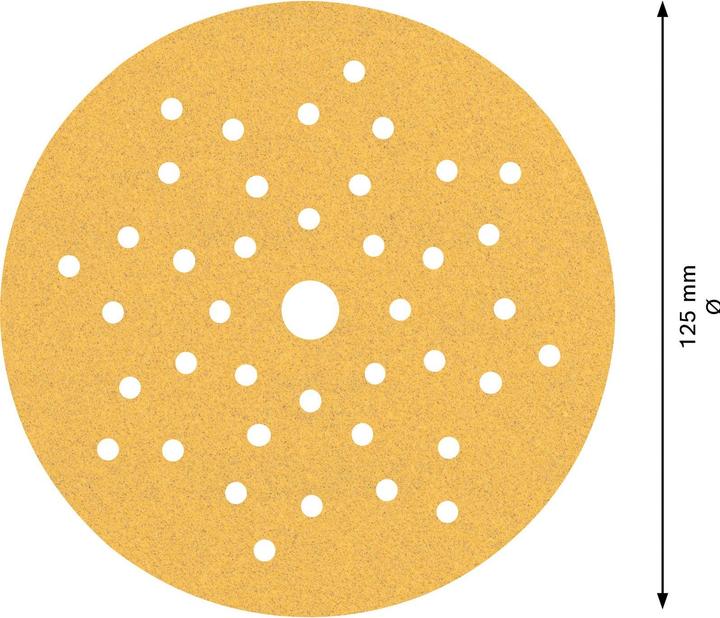 Actual product image Bosch Professional Zubehör EXPERT C470 Sandpaper multi-hole for random orbital sander, 125 mm, G 100, 5-pcs. (100)