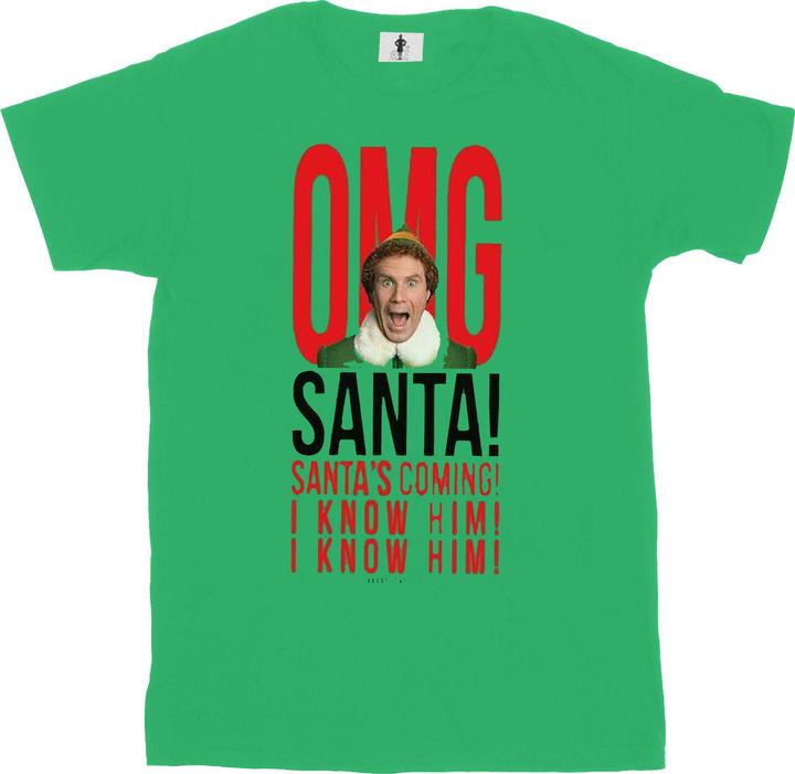 Elf OMG Santa I Know Him TShirt (XL)