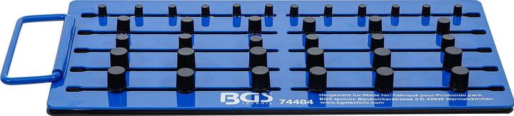 Productafbeelding BGS Magnetisch Pegboard | met Extern Vierkant | voor 36 Doppen | 6,3 mm (1/4"), 10 mm (3/8"), 12,5...