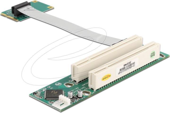 Immagine prodotto Delock Scheda riser Mini PCI Express > 2 x PCI 32 bit con cavo flessibile rivolto a sinistra