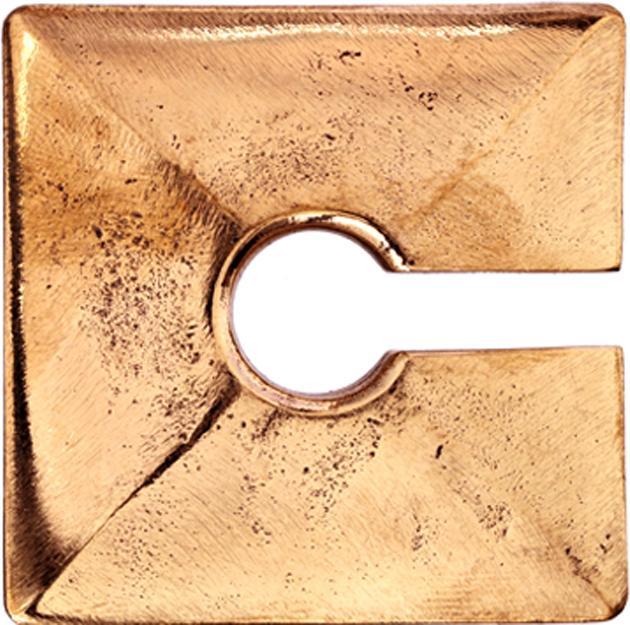 Star Piercing Ohrgewicht Schlüsselloch rosegold viereckiger Teller (ohne Messing, Bronze)