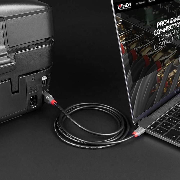 Produktbild Lindy USB 2.0, Type C an B, Cable, Anthra, Line (3 m, USB 2.0)