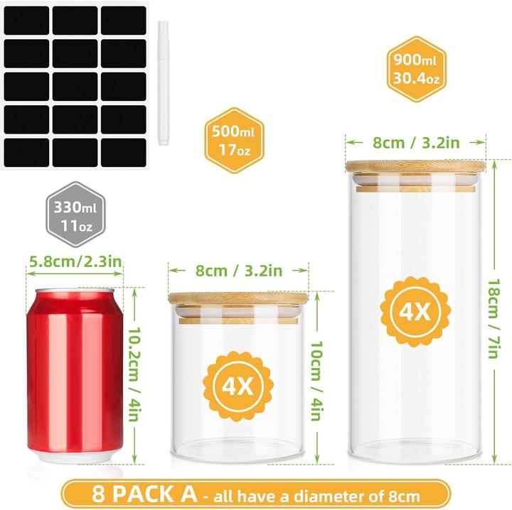 Produktbild Lannvan Vorratsgläser-Set (0.90 l)