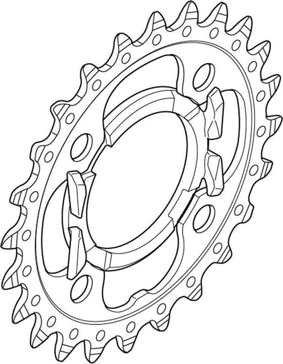 Productafbeelding Shimano Kettingblad Deore FC-M522 24 tanden zwart (24)