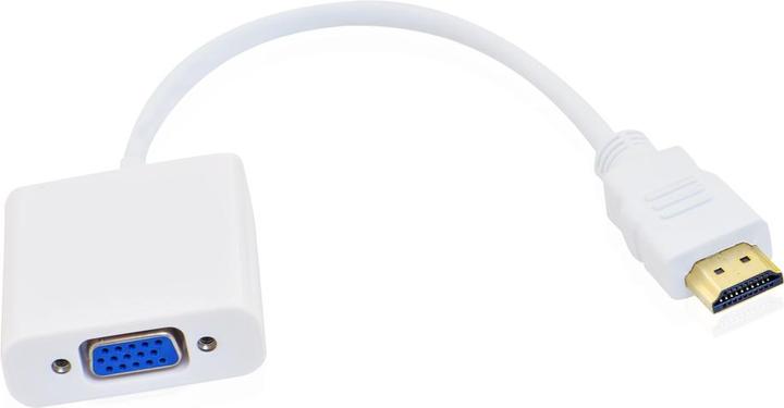 Actual product image JTI HDMI to VGA adapter - White (HDMI, 18 cm)