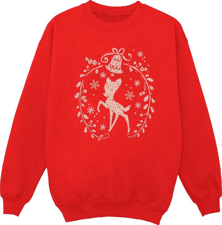 Disney Bambi Christmas Wreath Sweatshirt (XXL)
