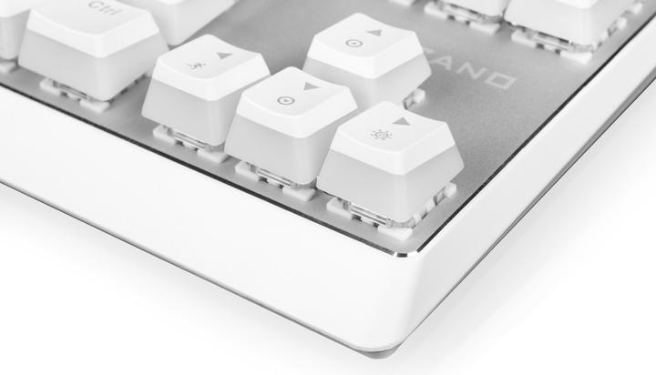 Image du produit Modecom VOLCANO LANPARTY RGB PUDDING EDITION Clavier de jeu blanc Bleu US (US, Filaire)