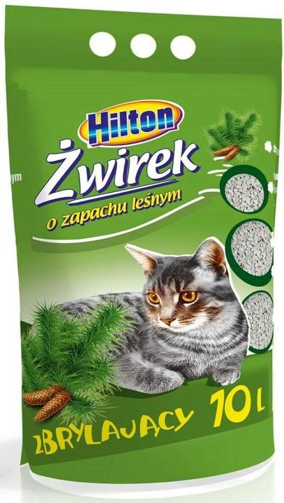Hilton Litière agglomérante Bentonit pour chats des bois - 10 l (Agglomérant, Absorption rapide)