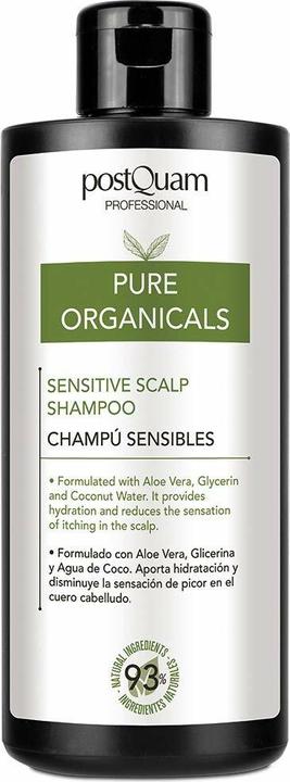 Actual product image Postquam PURE ORGANICALS sensitive scalp shampoo 400ml (400 ml, Liquid shampoo)