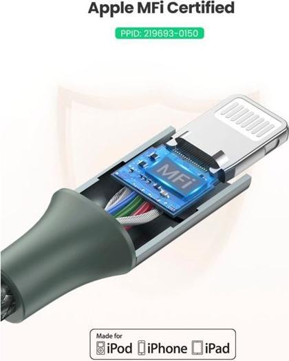 Produktbild Ugreen Lightning zu USB-C 2.0 (1 m, USB 2.0)