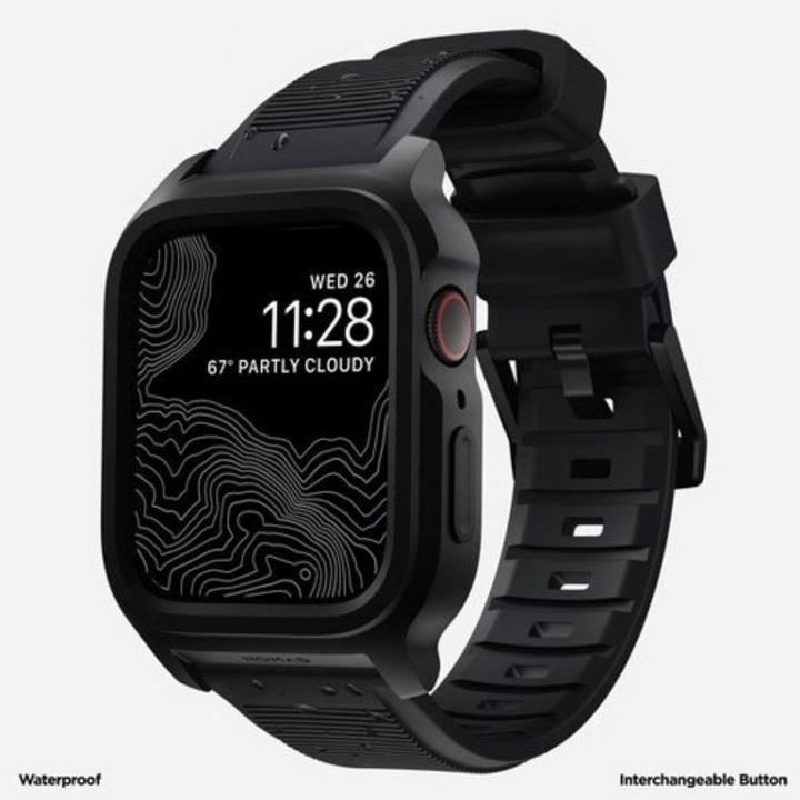 Produktbild Nomad Rugged Case -suojakotelo, Apple Watch 45 / 44 /, musta (FluoroKunststoff)