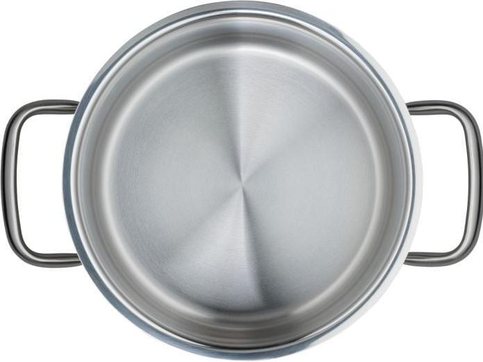 Produktbild WMF Kochtopf Fleischtopf Induktion 20cm Metalldeckel Gourmet Plus Edelstahl 18/10 (20 cm, Kochtopf, Edelstahl)