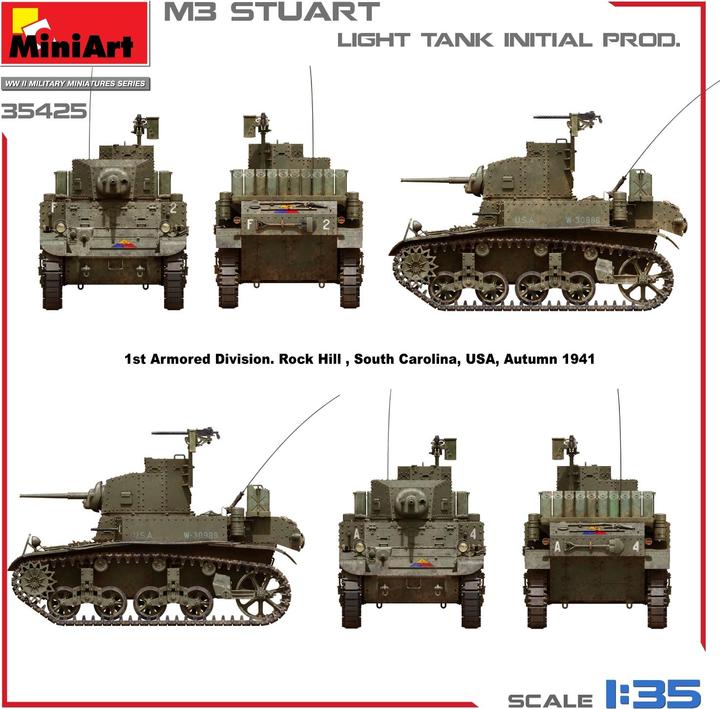Produktbild 1:35 M3 Stuart leichter Pz. frühe Prod.