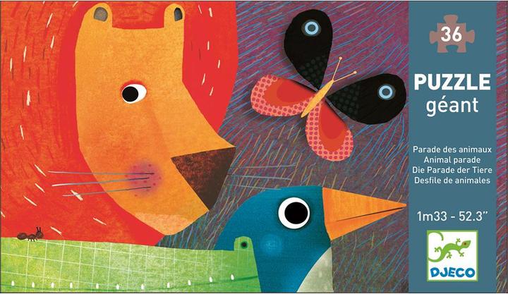 Produktbild Djeco Riesenpuzzle Die Tierparade, 36 Teile (36 Teile)