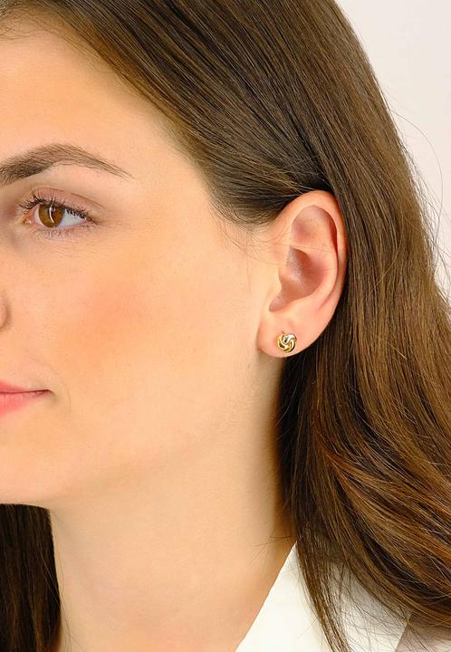 Image du produit Muau Boucles d'oreilles (750, Or jaune 18 K, Or blanc)