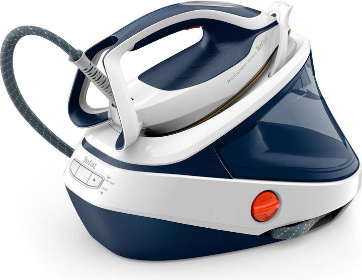 Tefal Pro Express Ultimate II GV9712E0 steam ironing station Durilium AirGlide soleplate Blue, White (3000 W, 590 g/min)