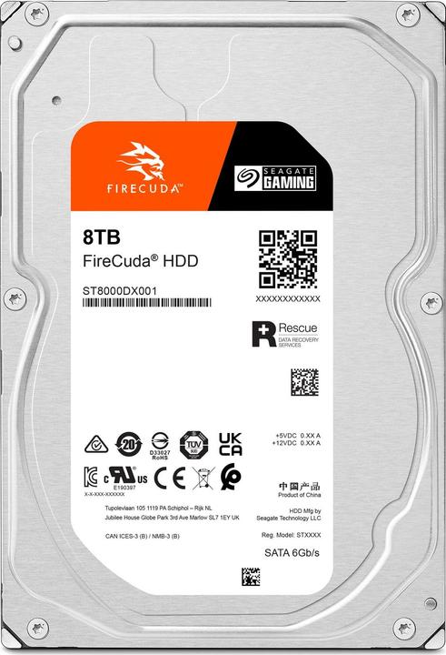 Image du produit Seagate FireCuda (8 To, 3.5", CMR)