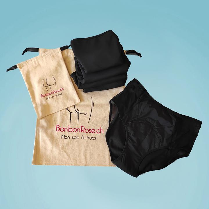 Bonbon Rose 5er-Pack Menstruationshöschen (XXL)