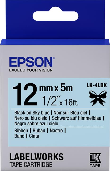 Epson Label Cassette Lk-4lbk (1.20 cm, Blue)