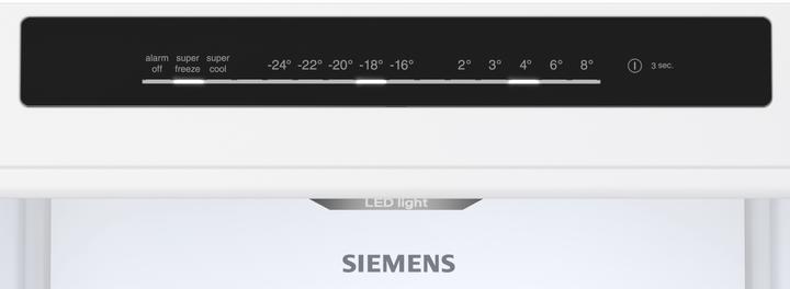 Produktbild Siemens iQ300, Freistehende Kühl-Gefrier-Kombination mit Gefrierbereich unten, 186 x 60 cm, Edelstahl antiFi (321 l)