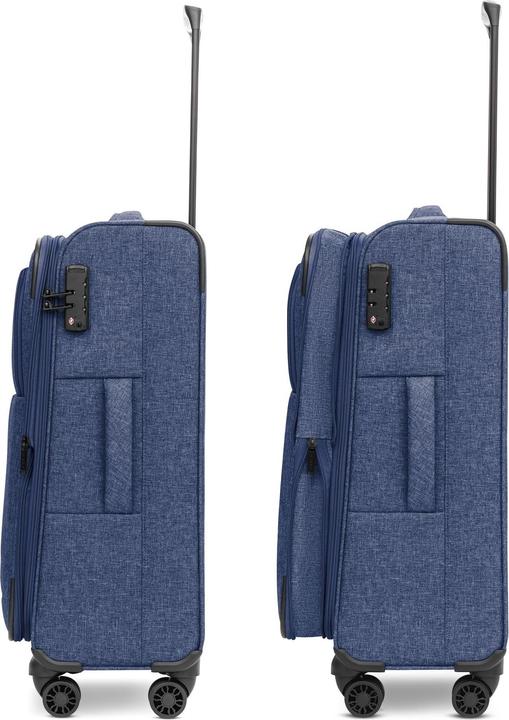 Produktbild Redolz Essentials 12 THREE SET 4-Rollen Kofferset 3-tlg. mit Dehnfalte (201 l, XL (ab 115l))