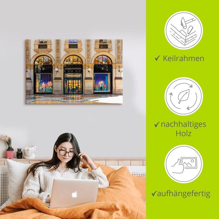 Produktbild Artland Schaufenster Luxusgeschäft LOUIS VUITTON U4TJ (60 x 40 cm)