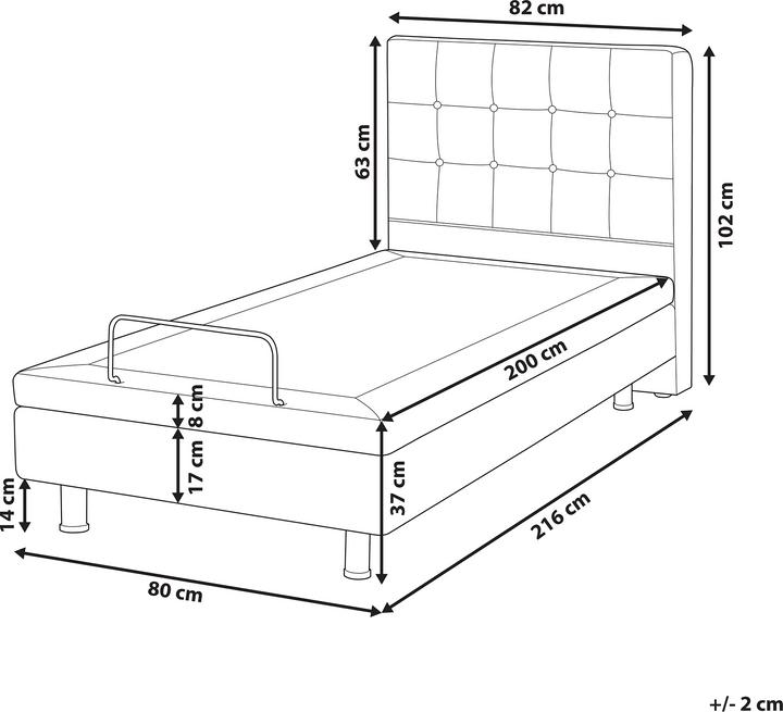 Produktbild Beliani Duke (80 x 200 cm)