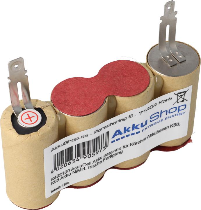 Actual product image AccuCell Akku für Kärcher Akkubesen K50, K55