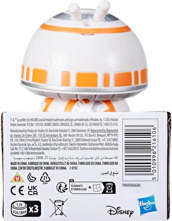 Image du produit Star Wars Droidables BB-8, 10 cm grosse elektronische Figur, Spielzeug für Kinder