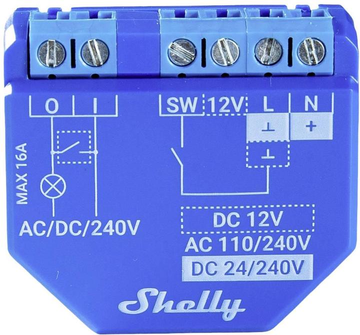 Image du produit Shelly Plus 1 (Actionneur de commutation)