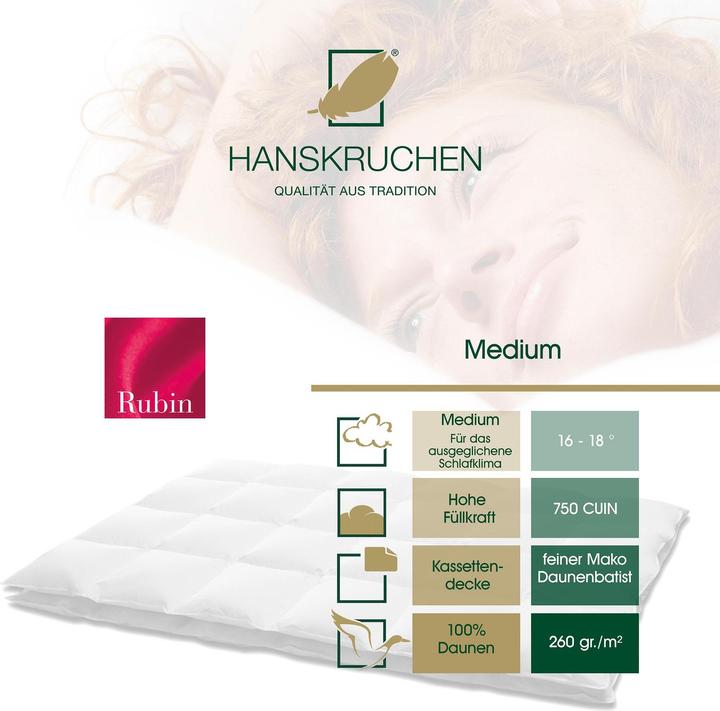 Actual product image Hanskruchen Rubin (940 g, 155 x 220 cm)