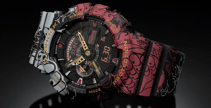 Actual product image G-Shock GA-110JOP-1A4ER (Analogue wristwatch, Digital watch)