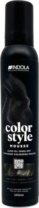 Produktbild Indola Color Style Mousse Dunkel Asch 200 ml (200 ml, Schaumfestiger)