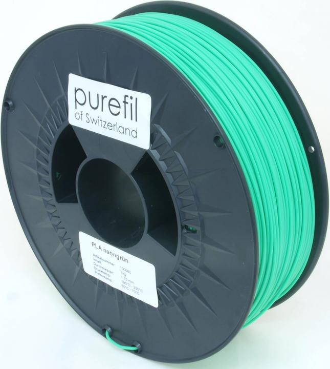 Actual product image Purefil Filament (PLA, 1.75 mm, 1000 g, Green)