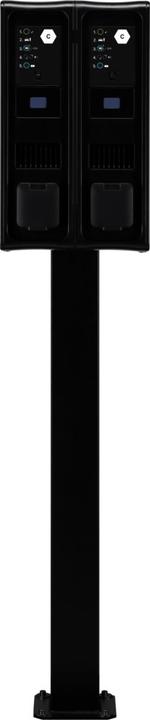 Productafbeelding ABL POLE Slanke sokkel voor twee 100000237 Wallboxes eM4 Twin, RAL 9011, 1469 x 39