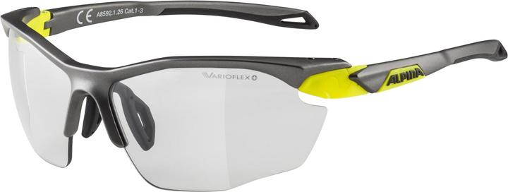 ALPINA SPORTS Twist Five HR V (Etain mat, Jaune néon, Noir)