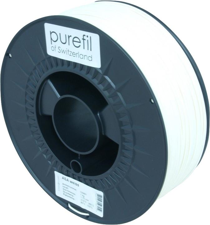 Actual product image Purefil Filament (ASA, 1.75 mm, 1000 g, White)