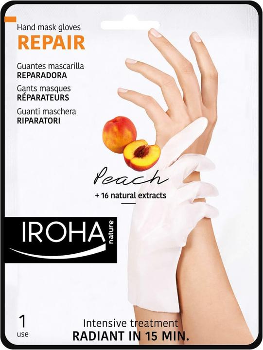 Iroha Nature Nature - Hand Mask Gloves Repair Peach (9 ml)