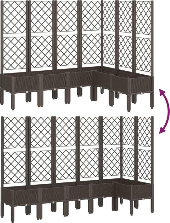 Actual product image VidaXL Planter with trellis PP