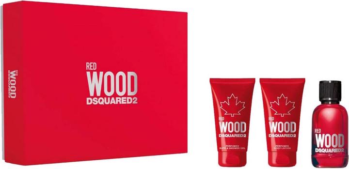 Actual product image Dsquared2 WOOD - Red Pour Femme Eau de Toilette Set (Eau de toilette, 50 ml)